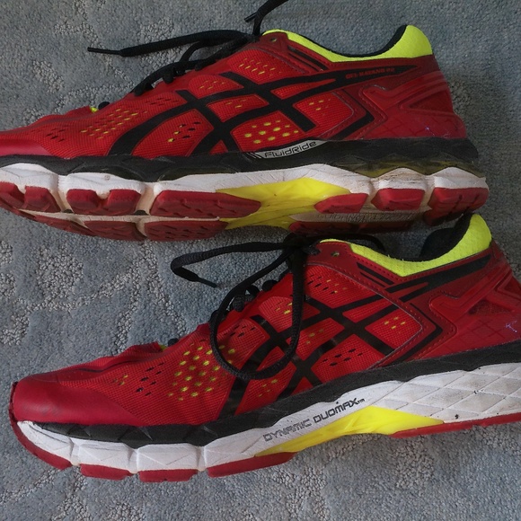 OASIS FLUIDRIDE T547N RED, GREEN & BLACK SNEAKERS SIZE 9 US, 8 UK, 42.5 EUR. - Picture 2 of 10